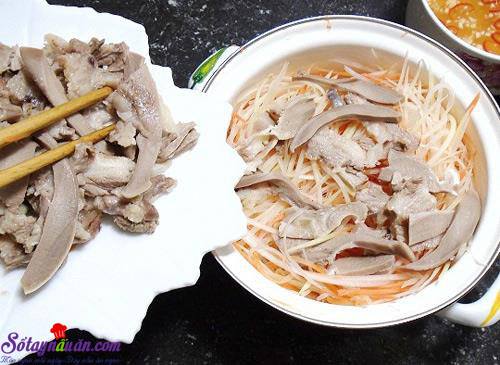 Cách làm gỏi lưỡi heo đu đủ cực giòn và ngon