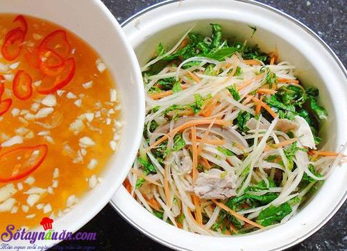 Cách làm gỏi lưỡi heo đu đủ cực giòn và ngon