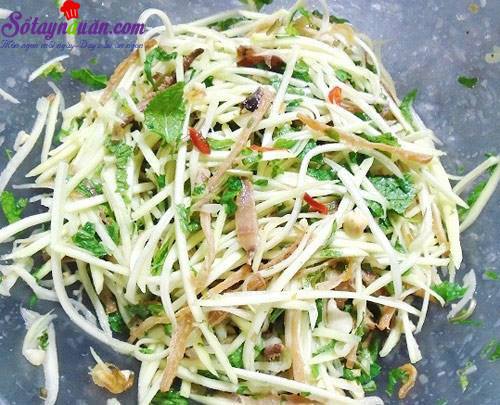 Cách làm gỏi xoài mực khô lạ miệng mà ngon