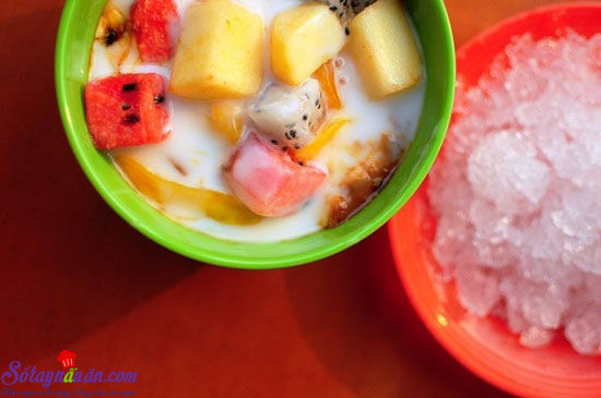 Cách làm hoa quả dầm  thơm ngon mát rượi