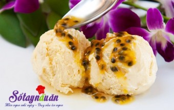 Cách làm kem chanh leo thơm mát