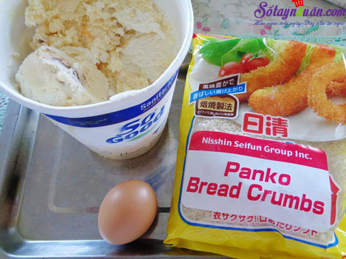 Cách làm kem chiên ngon hơn cả ngoài hàng