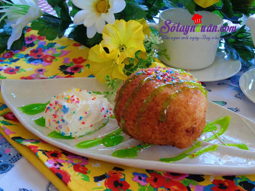 Cách làm kem chiên ngon hơn cả ngoài hàng