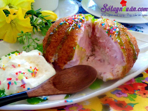 Cách làm kem chiên ngon hơn cả ngoài hàng