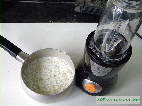 Cách làm kem cốm thơm mát cho ngày hè