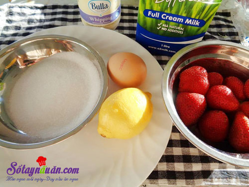 Cách làm kem dâu ngon, bổ , mát chào hè