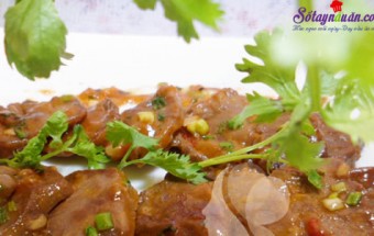 Cách làm lưỡi heo xào chua ngọt thơm ngon hấp dẫn