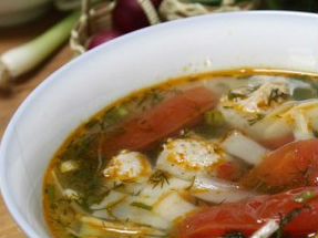 Cách làm món canh mọc nấu măng chua