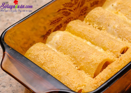Cách làm món Lasagna cuộn phô mai kiểu Ý lạ miệng