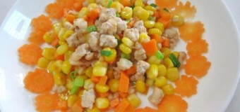 Cách làm món Ngô ngọt xào thịt giành cho bé