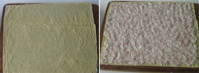 Cách làm món váng đậu cuộn thịt băm giòn ngon hấp dẫn