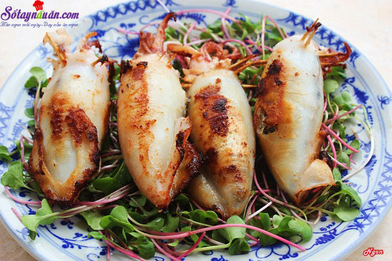 Cách làm mực nhồi thịt chiên giòn thơm ngon hấp dẫn