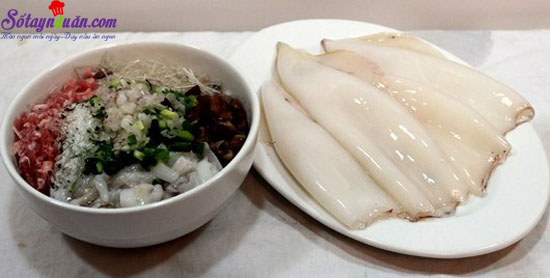 Cách làm mực nhồi thịt chiên ngon tuyệt cú mèo