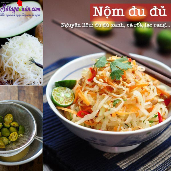 Cách làm nộm đu đủ ngon tại nhà