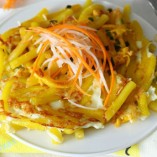 Cách làm nui chiên trứng