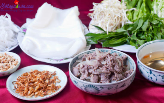 Cách làm phở cuốn ngon tại nhà