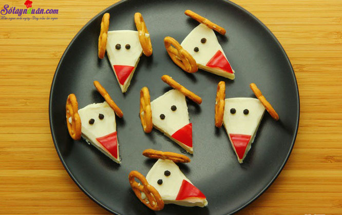 Cách làm phô mai tuần lộc ngộ nghĩnh