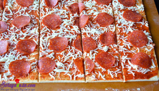 Cách làm pizza xé lớp thơm ngon hấp dẫn