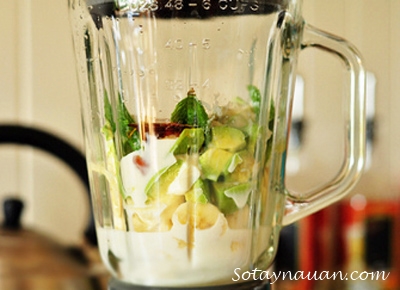 Cách làm sinh tố bơ the mát