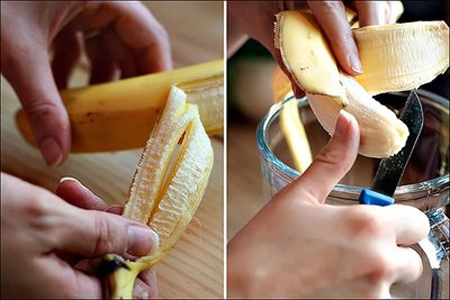 Cách làm sinh tố chuối sữa thanh mát mùa hè