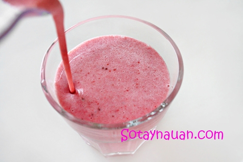 Cách làm sinh tố dâu tây ngon, mát cho mùa hè