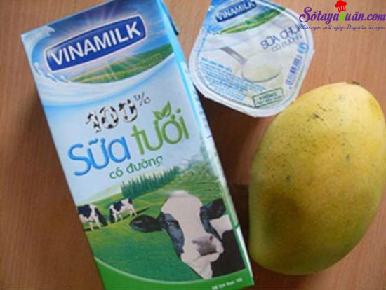 Cách làm sinh tố xoài sữa tươi bổ dưỡng tại nhà