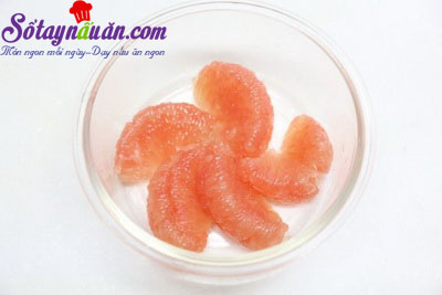 Cách làm thạch bưởi đào giải nhiệt mát lạnh ngày hè