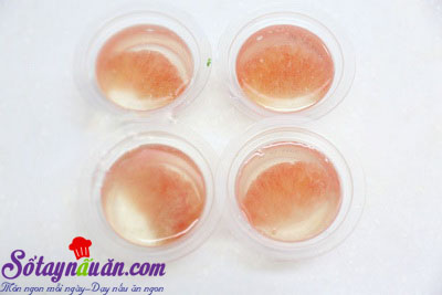 Cách làm thạch bưởi đào giải nhiệt mát lạnh ngày hè