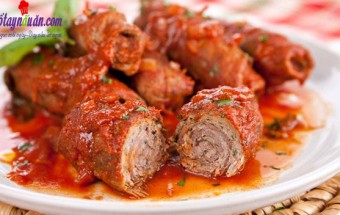 Cách làm thịt bò cuộn braciole ăn với pasta kiểu Ý ngon tuyệt