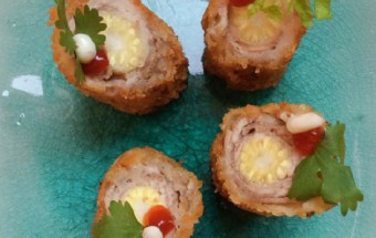 Cách làm thịt bò cuốn ngô non ngon tuyệt