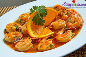 Cách làm tôm sốt cam đơn giản mà ngon