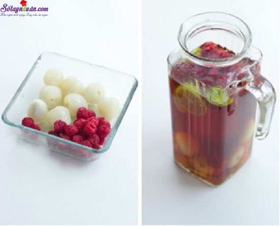Cách làm trà vải bạc hà mát lạnh xua tan nóng bức