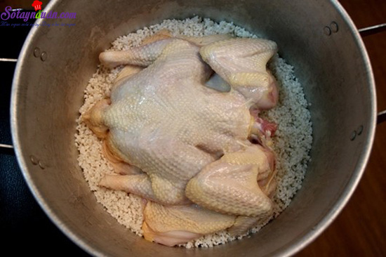 Cách làm xôi gà cốt dừa ngon miễn chê