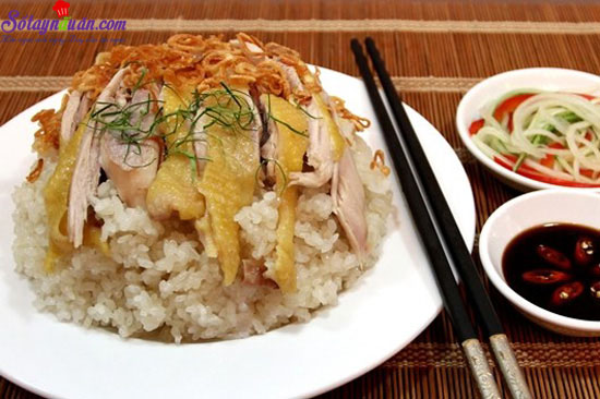 Cách làm xôi gà cốt dừa ngon miễn chê