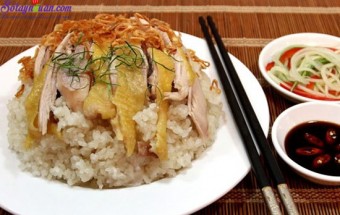 Cách làm xôi gà cốt dừa ngon miễn chê