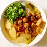 Cách nấu bún nấm chay