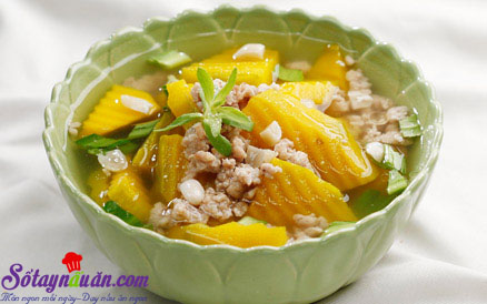 Cách nấu canh bí đậu phộng thơm ngon bổ dưỡng