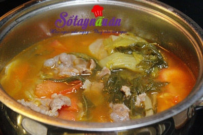 Cách nấu canh dưa bò