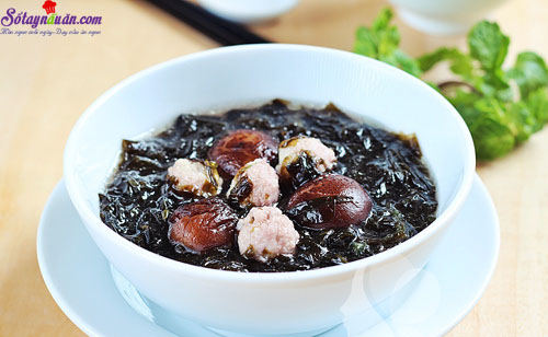 Cách nấu canh rong biển nấm bổ dưỡng