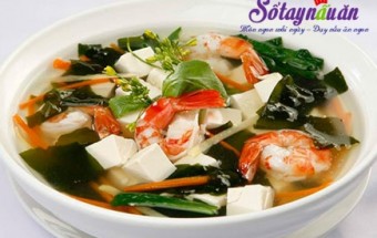 Cách nấu canh rong biển nấu tôm