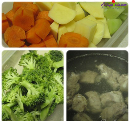 Cách nấu canh sườn hầm thập cẩm ngon tại nhà