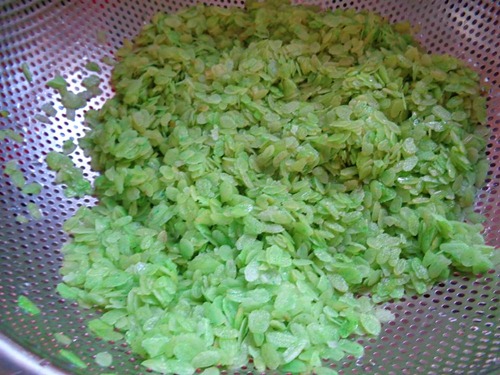 Cách nấu chè cốm đậu xanh