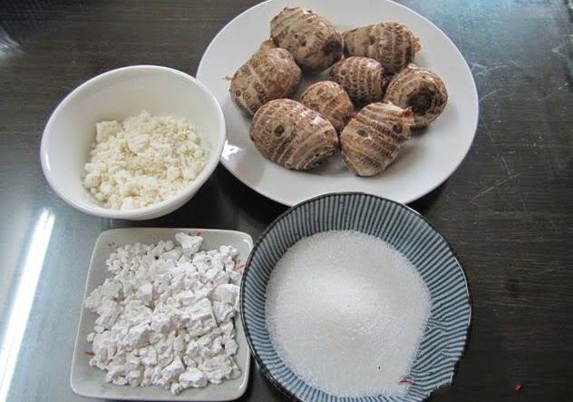 Cách nấu chè khoai sọ với nếp