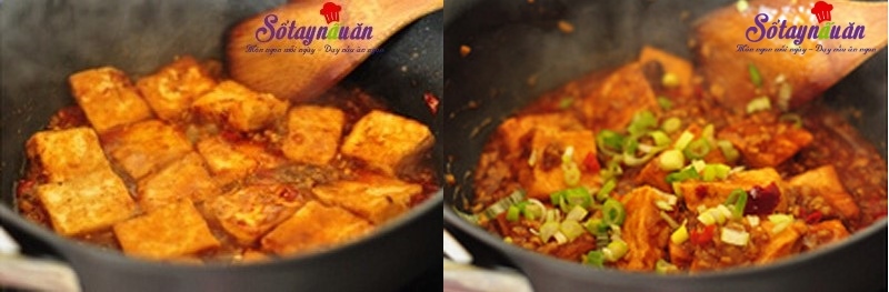 Cách nấu đậu phụ xốt cay món ngon ngày lạnh