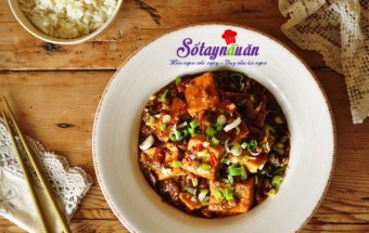 Cách nấu đậu phụ xốt cay món ngon ngày lạnh