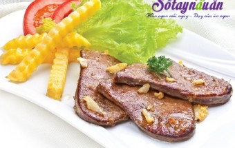 Cách nấu gan rán cháy cạnh