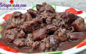 Cách nấu rượu mận từ thịt chó ngon chảy nước miếng