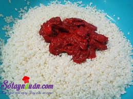 Cách nấu xôi gấc ngon, dẻo, đỏ tưng bừng