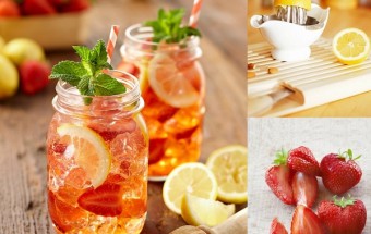 Cách pha nước chanh dâu tây mát lạnh