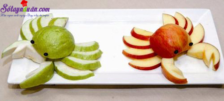 Cách tỉa trái cây thành hình con vật bày mâm cỗ trung thu